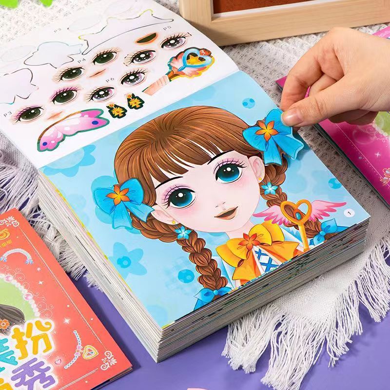 Princess Dress Up Sticker Book - Beauty Makeup Book ulasan dan harga