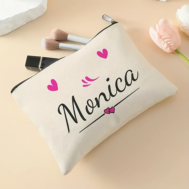 Personalized Zipper Makeup Bag - Beauty Makeup Names ulasan dan harga