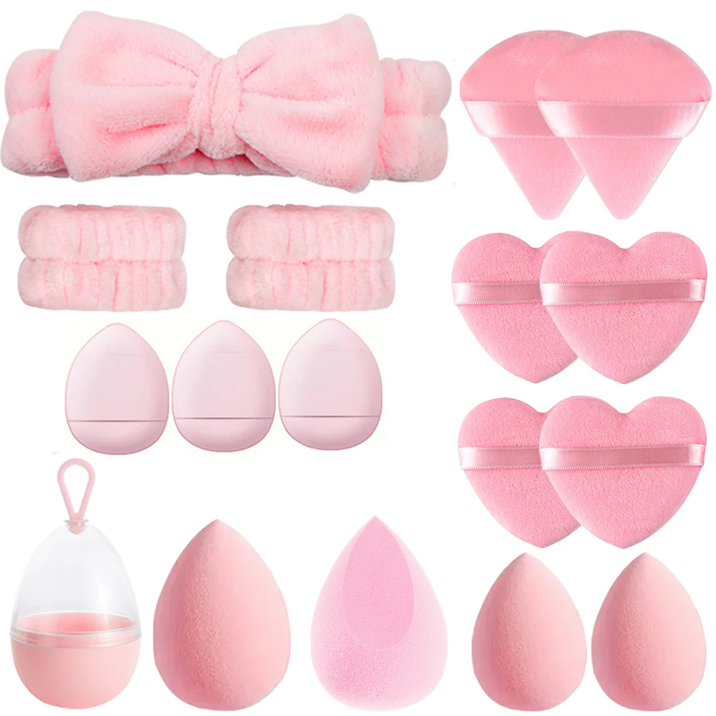 17Pcs Makeup Sponge Blender Se - Beauty Makeup Egg ulasan dan harga