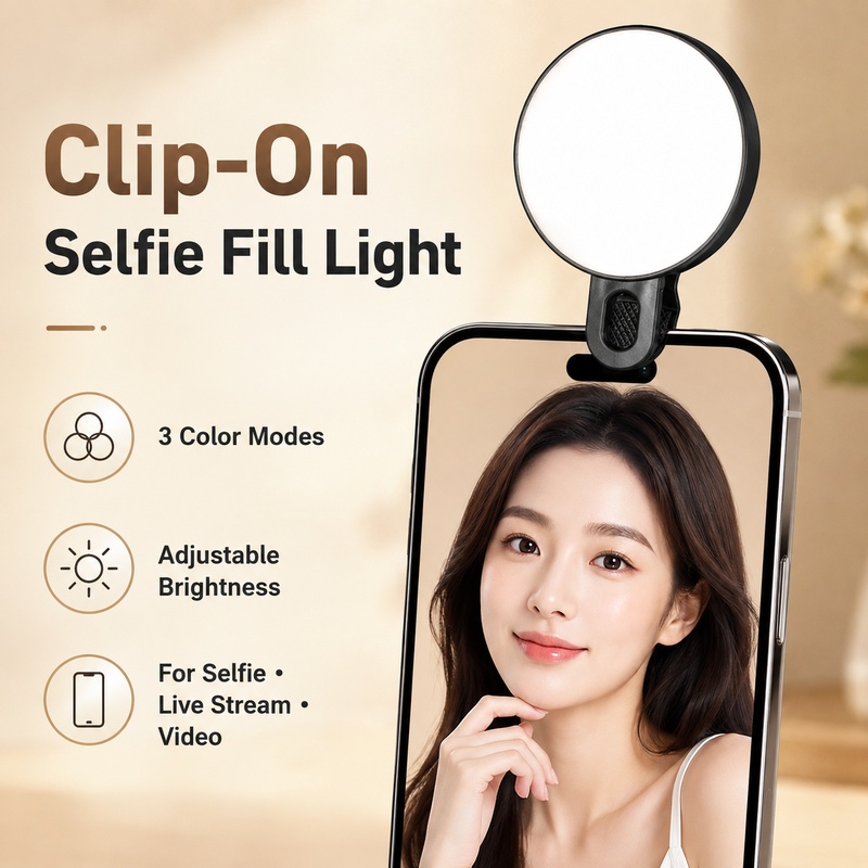 Portable RGB LED Fill Light Mi - Beauty Makeup Camera ulasan dan harga