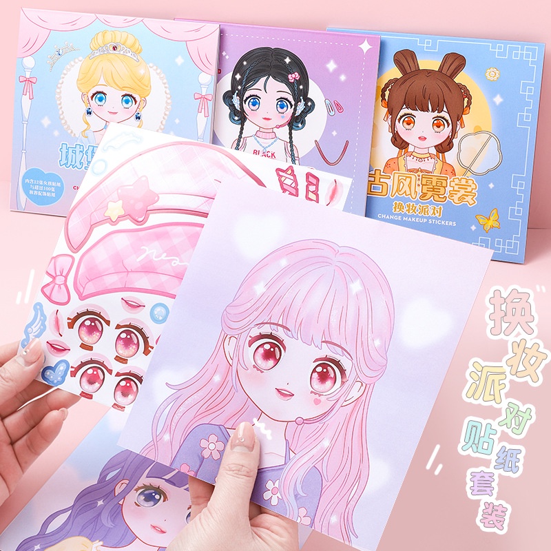 1PCS Makeup Change Stickers Ch - Beauty Makeup Book ulasan dan harga