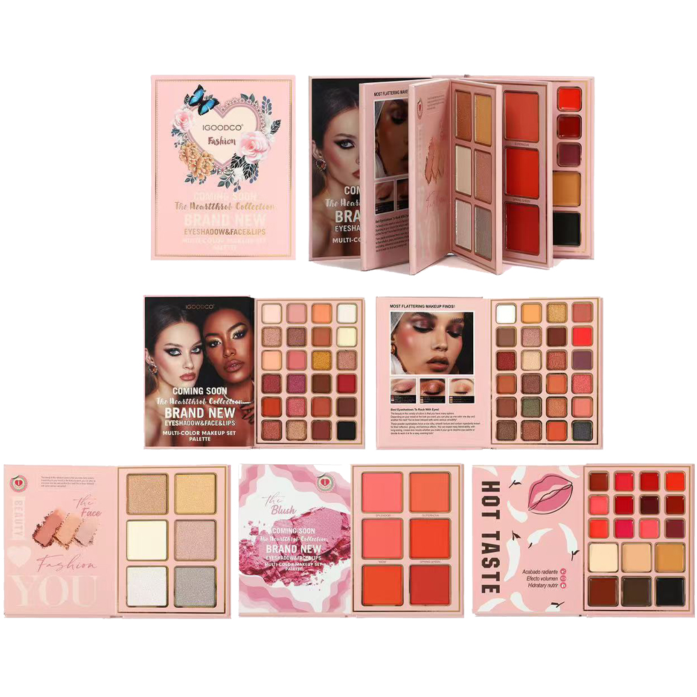 78 Colors Glitter Eyeshadow Pa - Jade Roller Gua Sha ulasan dan harga