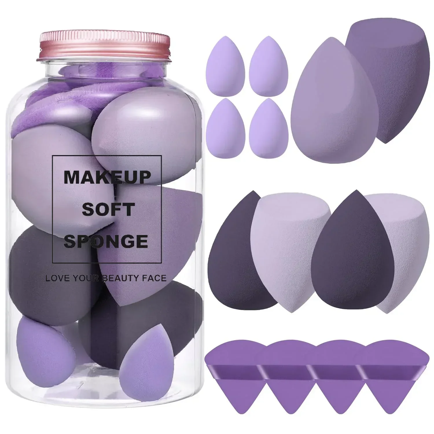 12/14Pcs Makeup Sponge Blender - Setting Spray ulasan dan harga