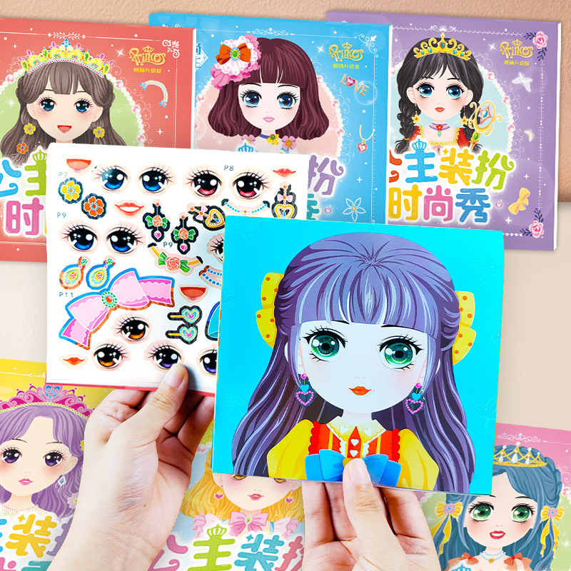 Princess Dress Up Stickers, 2- - Beauty Makeup Book ulasan dan harga