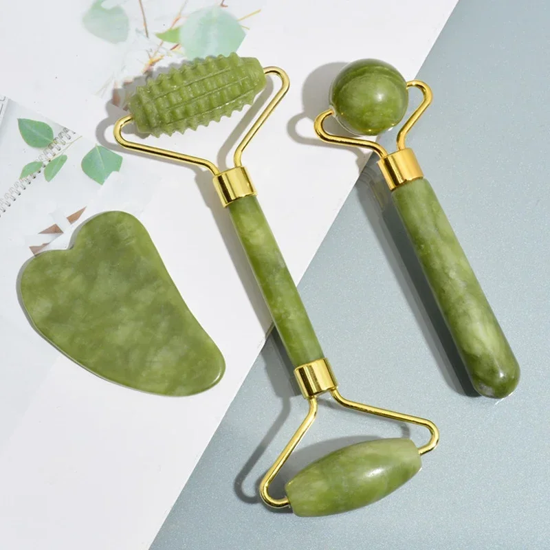 Natural Jade Roller Face Gua S - Jade Roller Gua Sha ulasan dan harga