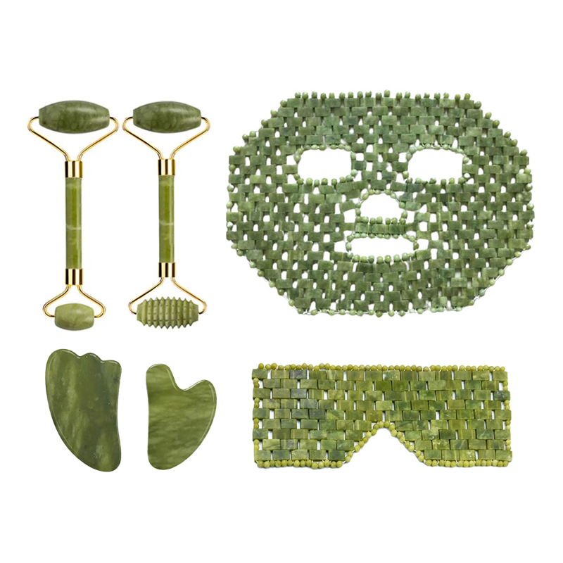Natural Xiuyan Jade Facial Mas - Jade Roller Gua Sha ulasan dan harga