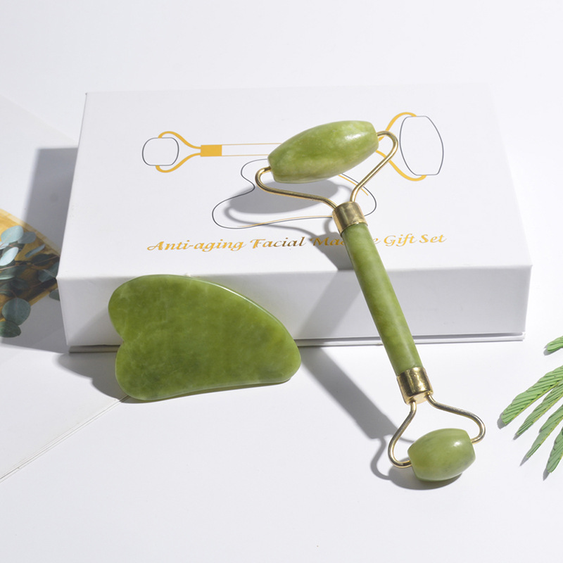 Natural Jade Roller Face Gua S - Jade Roller Gua Sha ulasan dan harga