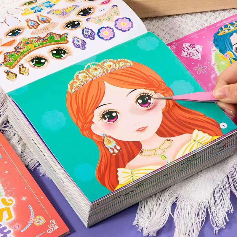 Princess Dress Up Sticker Book - Beauty Makeup Book ulasan dan harga