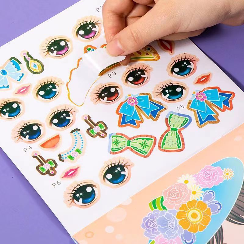 Princess Dress Up Sticker Book - Beauty Makeup Book ulasan dan harga