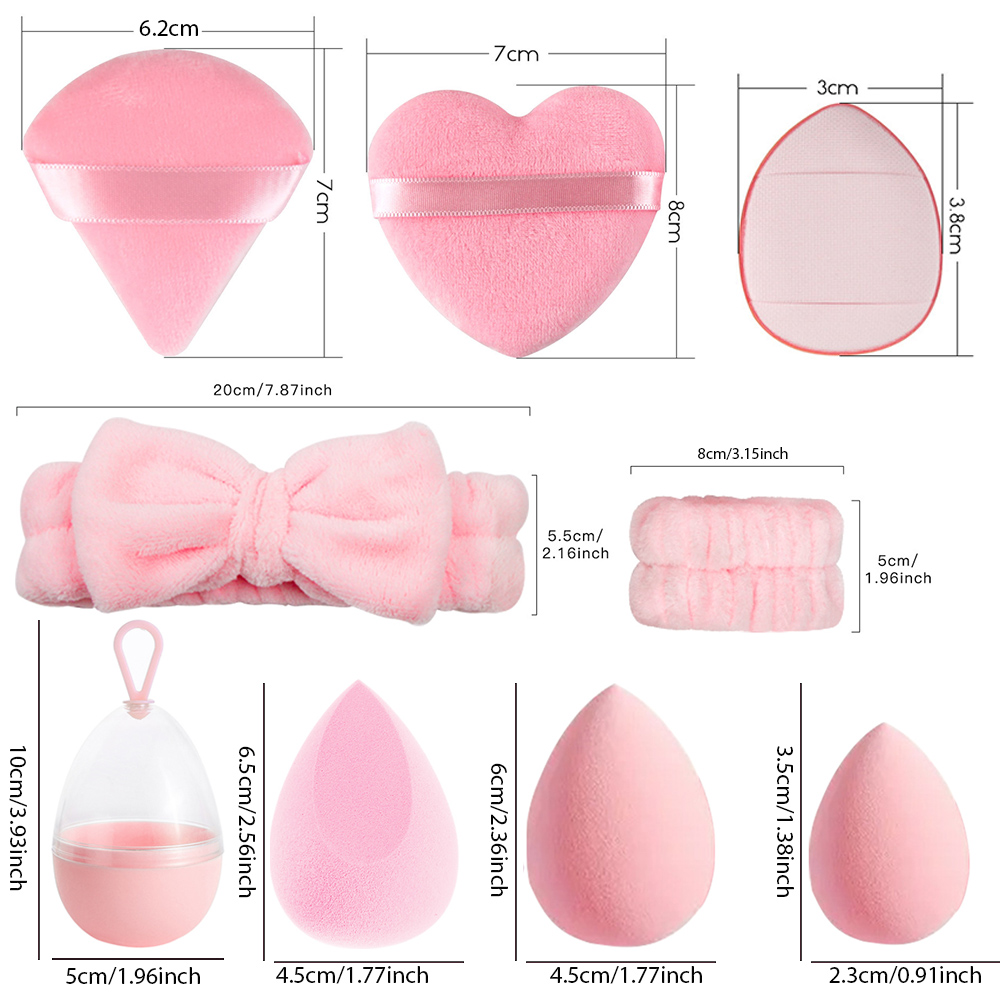 17Pcs Makeup Sponge Blender Se - Beauty Makeup Egg ulasan dan harga