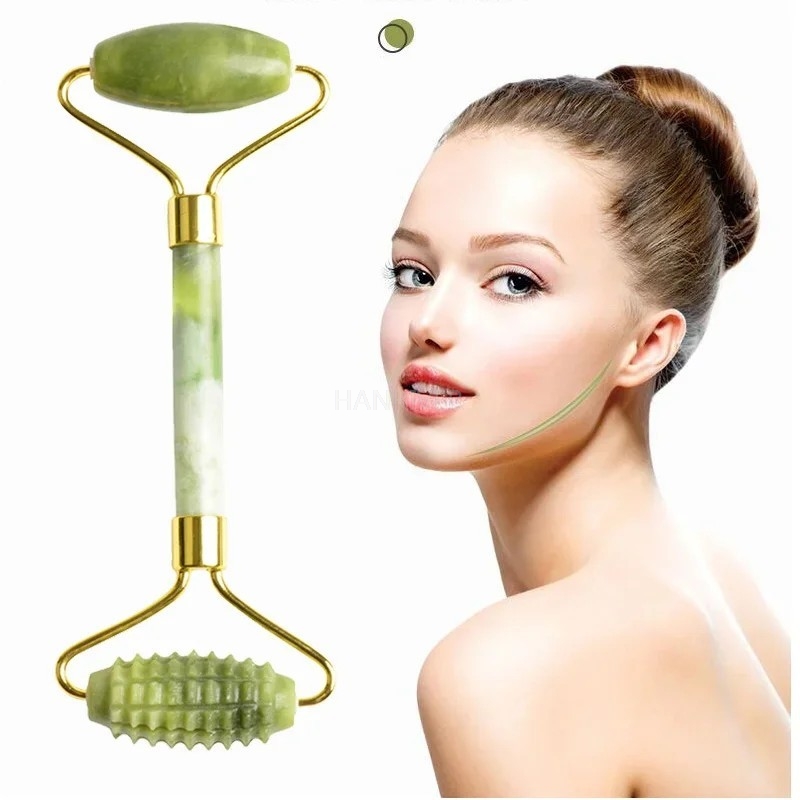 Facial Jade Massage Roller Set - Jade Roller Gua Sha ulasan dan harga
