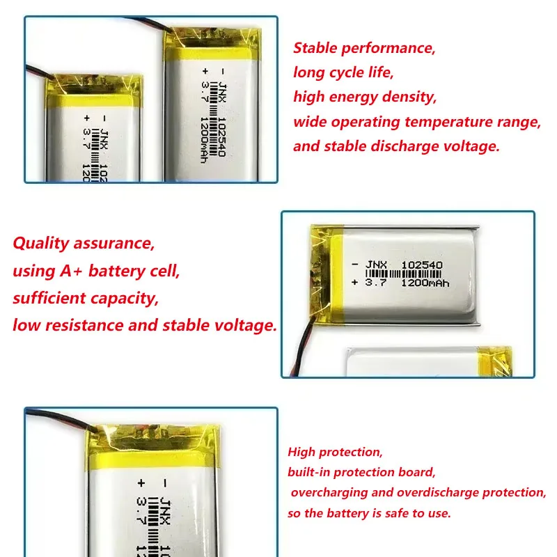 102540 3.7V 1200mAh Polymer Re - Beauty Makeup Camera ulasan dan harga