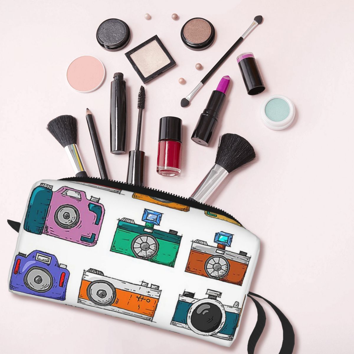 Retro Camera Makeup Bag Cosmet - Beauty Makeup Camera ulasan dan harga