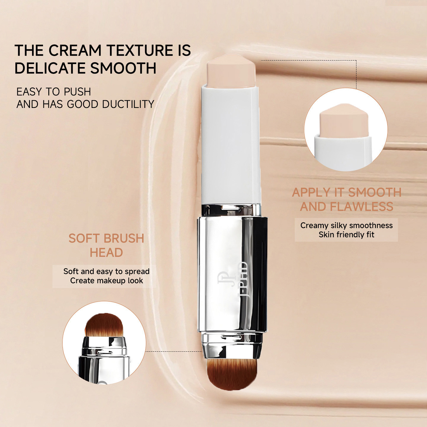 Two-in-one Brush Head Foundati - J Beauty Makeup ulasan dan harga
