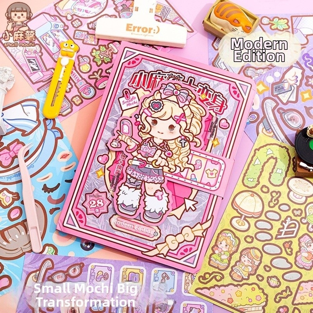 28 Sheets Cartoon Dress-up Sti - Beauty Makeup Book ulasan dan harga