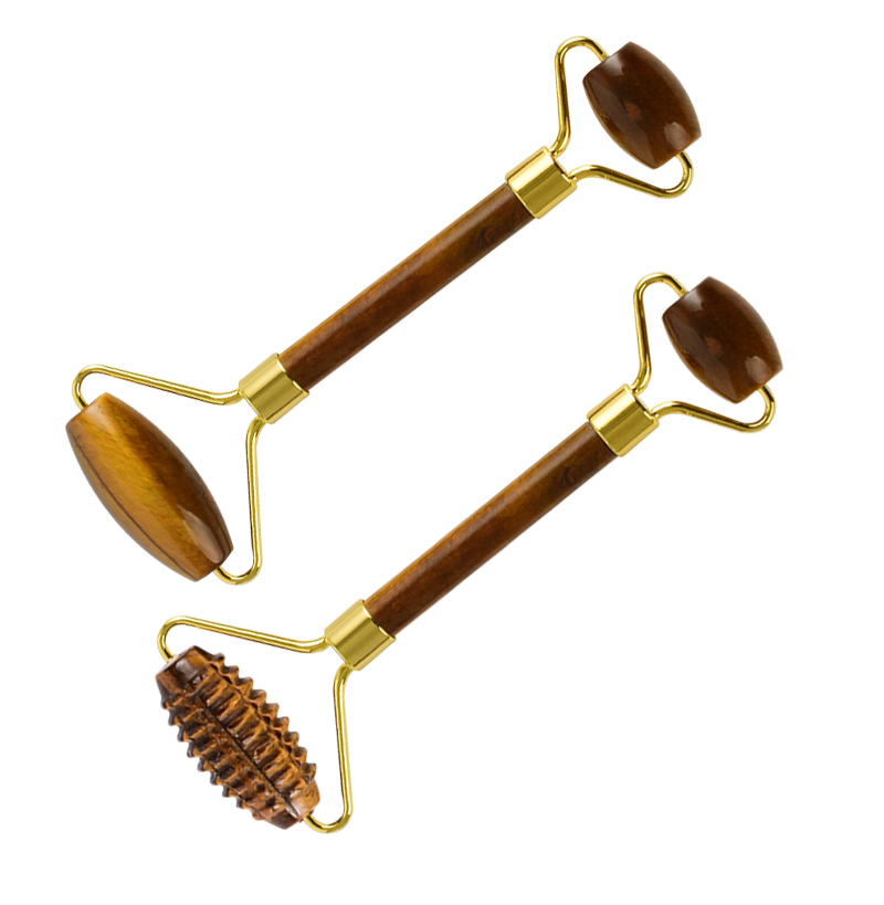 Natural Tiger Eye Jade Roller  - Jade Roller Gua Sha ulasan dan harga