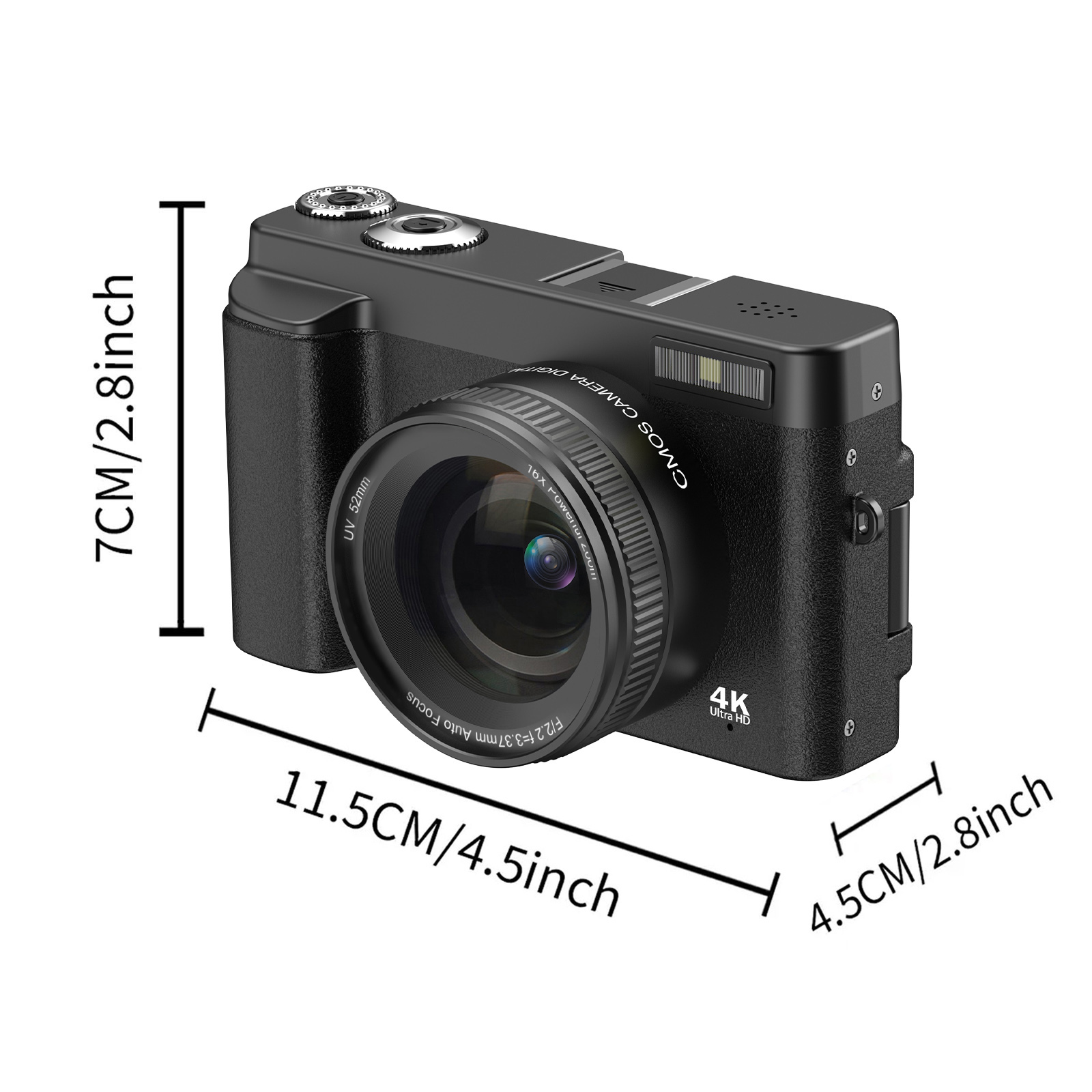STUOGYUM 4K Vlogging Camera,48 - Beauty Makeup Camera ulasan dan harga