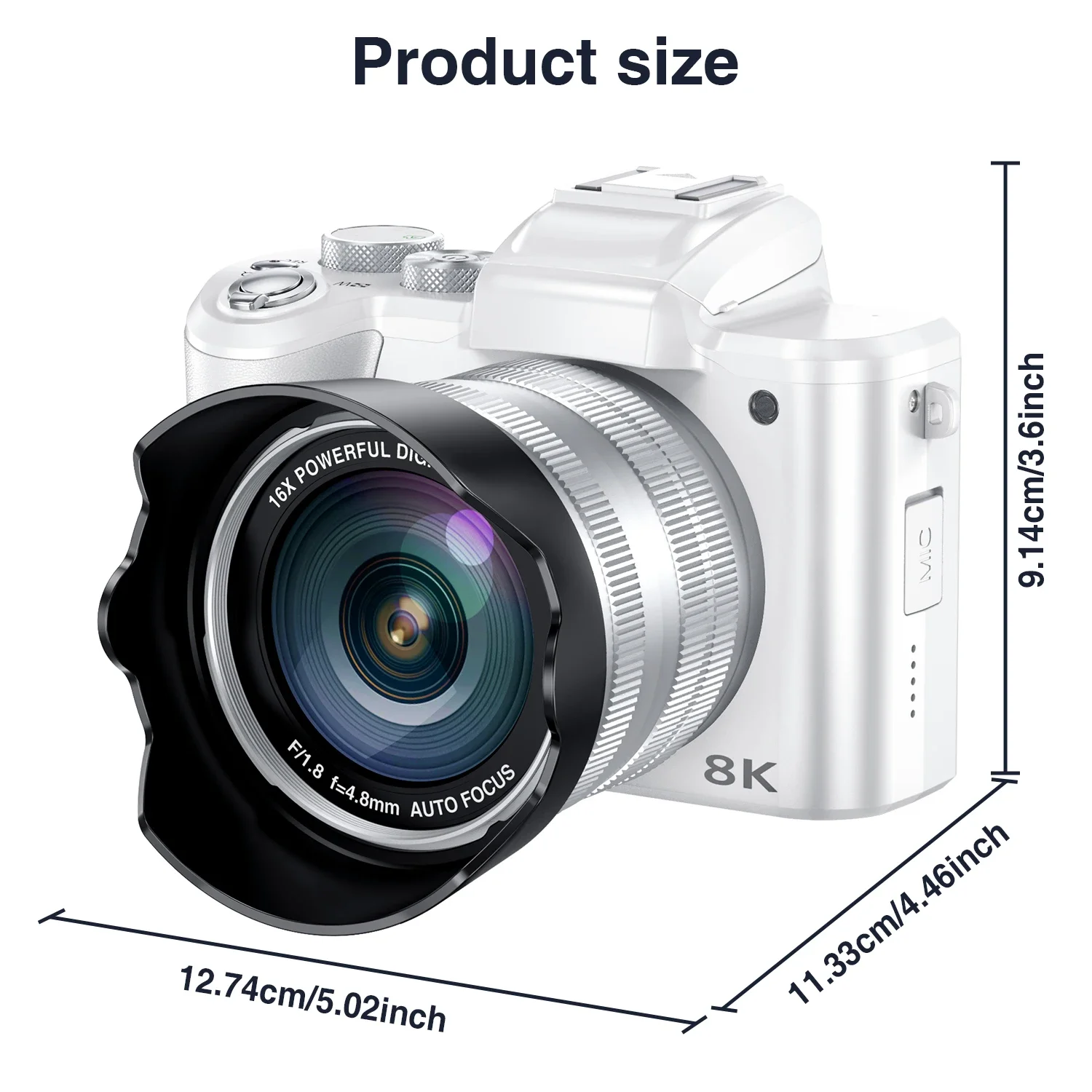 8K Selfie Digital Cameras for  - Beauty Makeup Camera ulasan dan harga