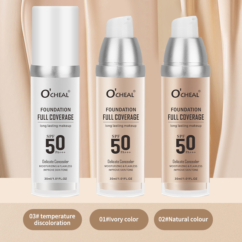 O‘CHEAL 50PA+++ Liquid Foundat - Beauty Natural Makeup ulasan dan harga