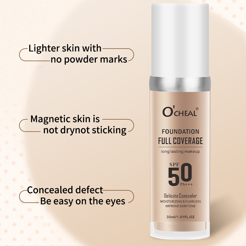 O‘CHEAL 50PA+++ Liquid Foundat - Beauty Natural Makeup ulasan dan harga