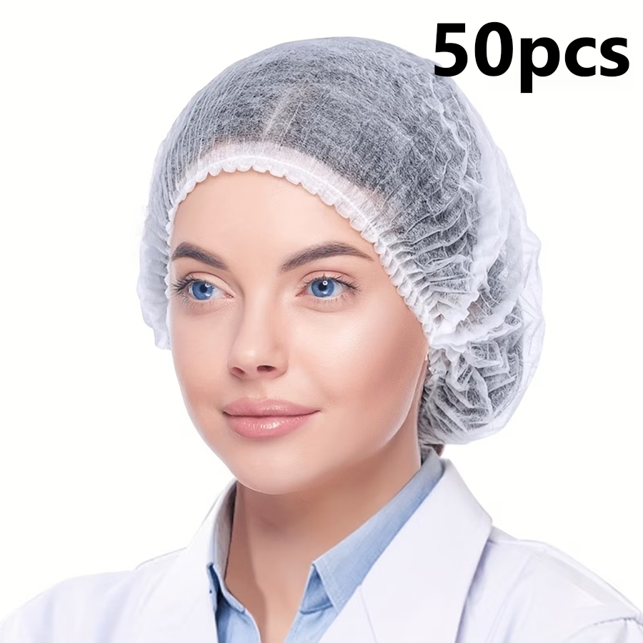 50 Pieces of Disposable Hats,  - Beauty Makeup Workshop ulasan dan harga