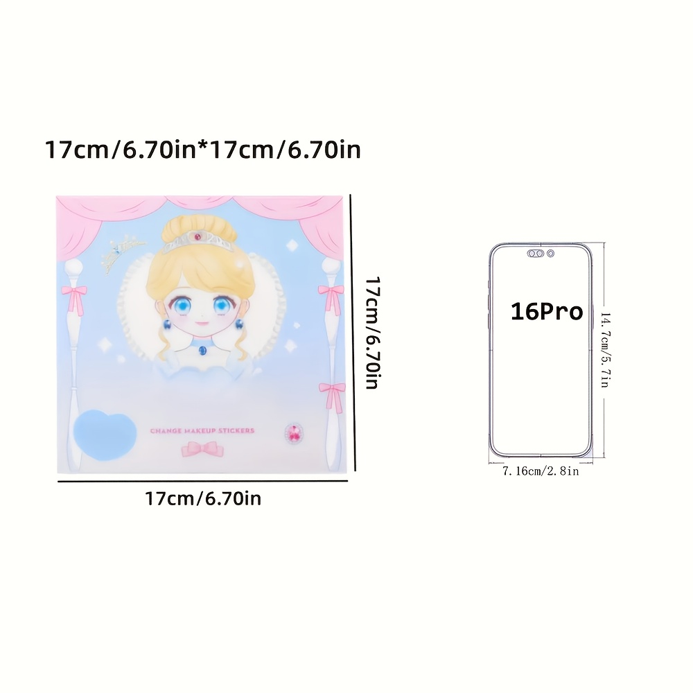 Princess Makeup Stickers, DIY  - Beauty Makeup Book ulasan dan harga