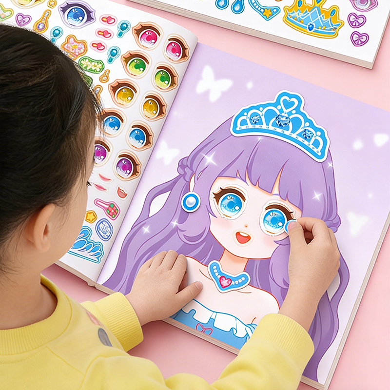 Princess Makeup Stickers, DIY  - Beauty Makeup Book ulasan dan harga
