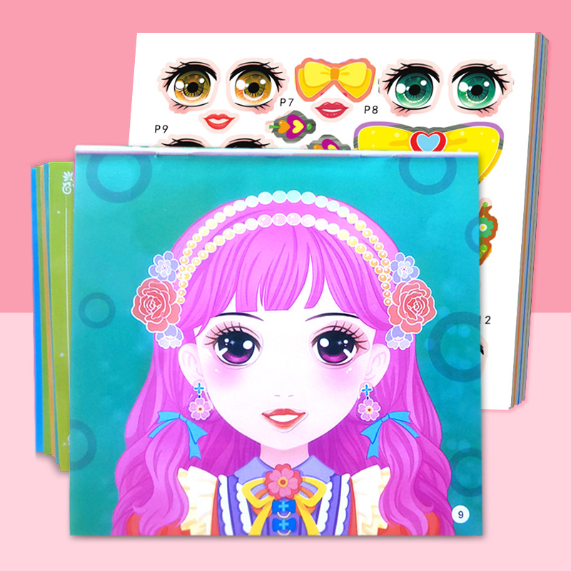 Princess Dress Up Stickers, 2- - Beauty Makeup Book ulasan dan harga