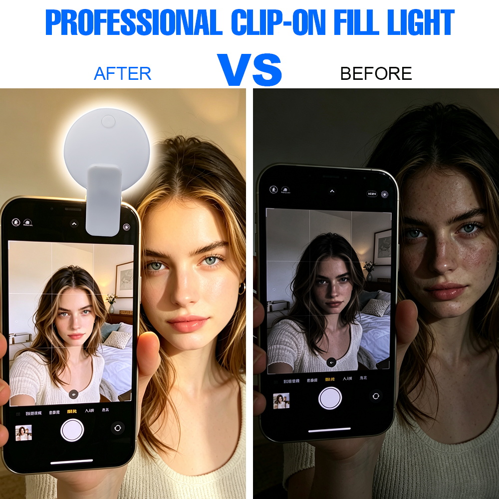 Portable Clip On Selfie Fill L - Beauty Makeup Light ulasan dan harga