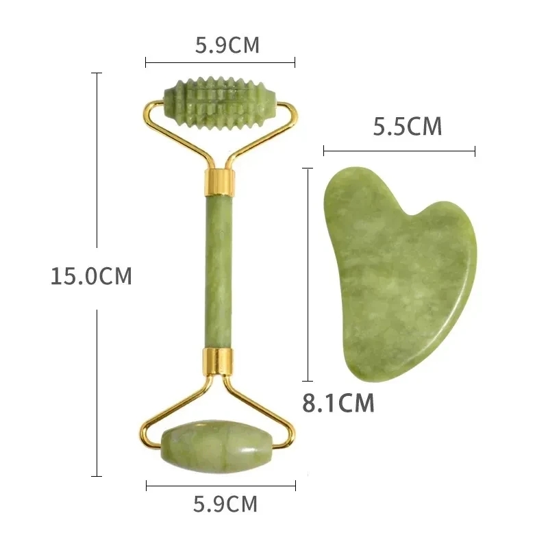 Natural Xiuyan Jade Facial Mas - Jade Roller Gua Sha ulasan dan harga