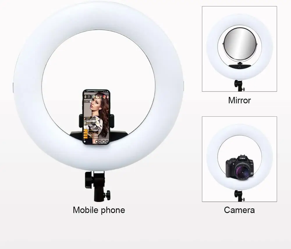 FD480 Ring Lamp 18 Inch LED Ri - Beauty Makeup Light ulasan dan harga